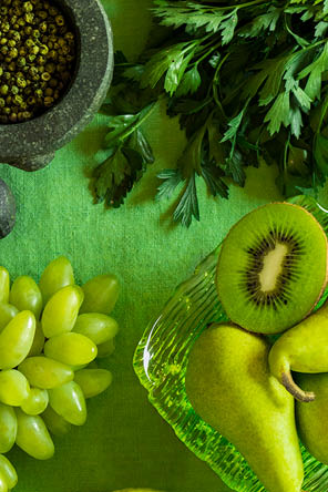 i colori del cibo dettaglio verde