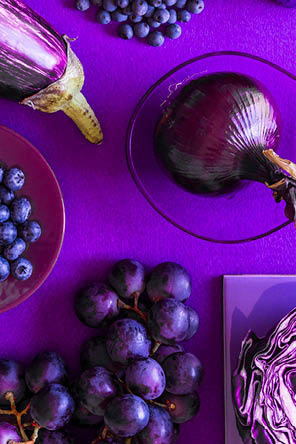 i colori del cibo dettaglio viola