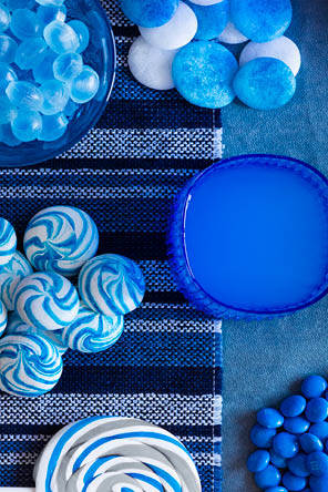 i colori del cibo dettaglio azzurro