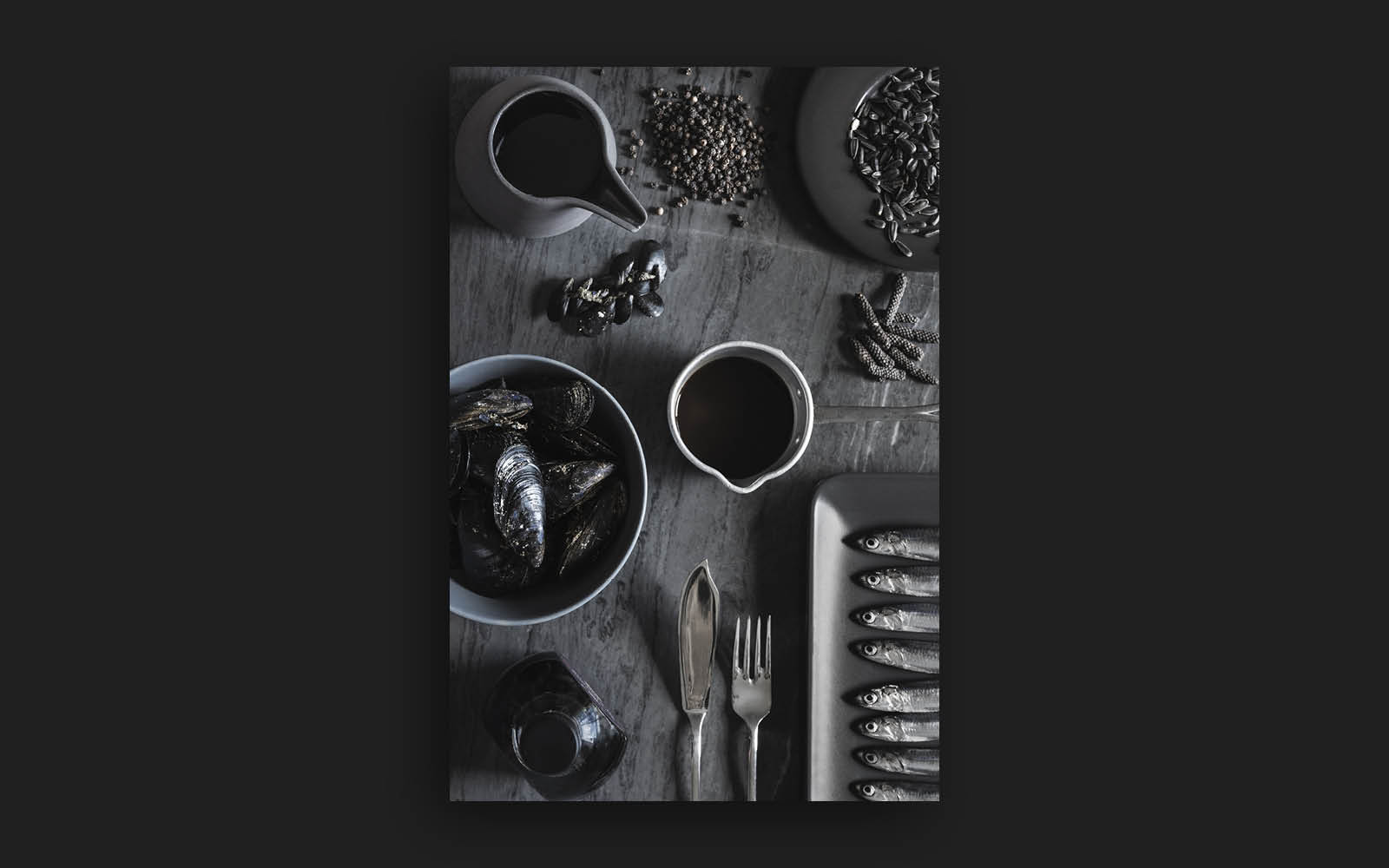 i colori del cibo nero