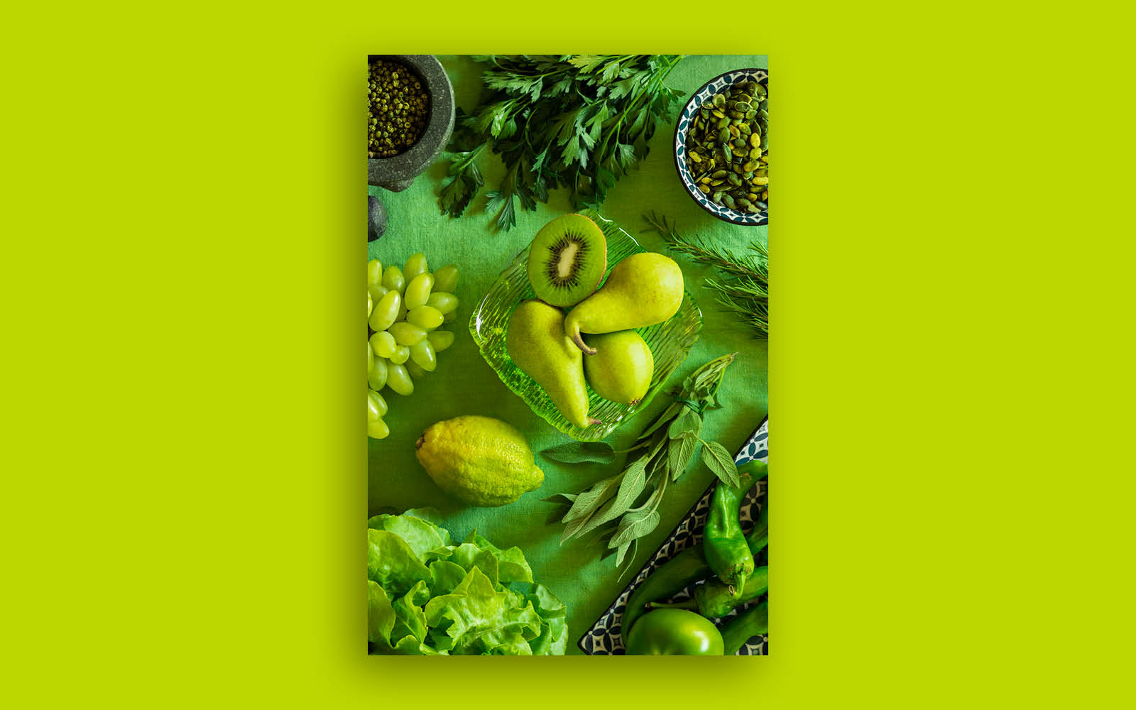 i colori del cibo verde
