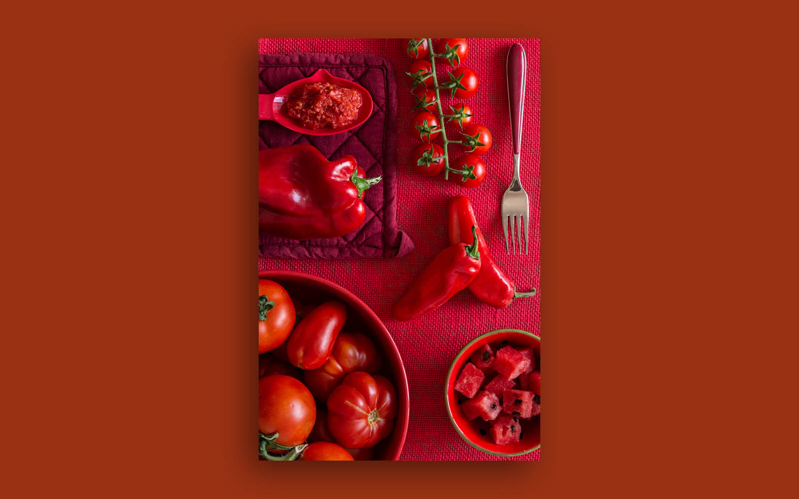 i colori del cibo rosso