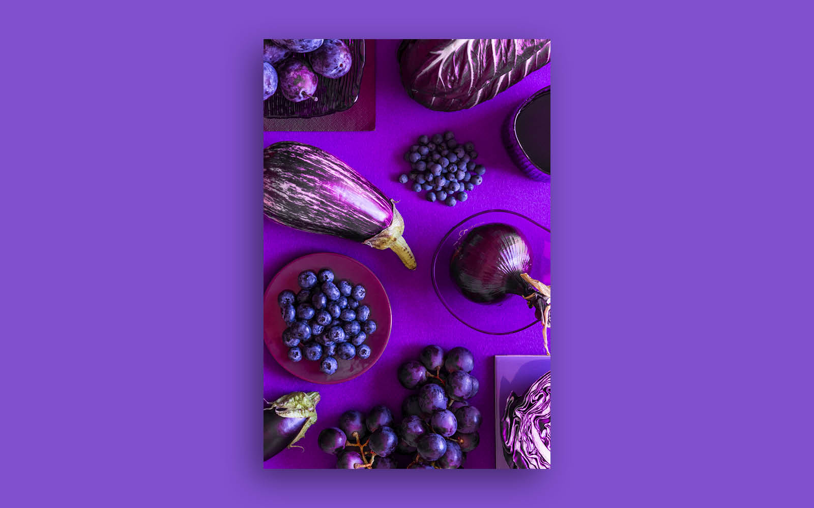 i colori del cibo viola